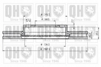 QUINTON HAZELL bdc4731 -  Тормозной диск